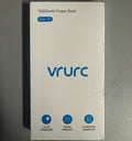 VRURC 10000mAh Power Bank Model T01 - Portable Charger with Dual USB Output - White