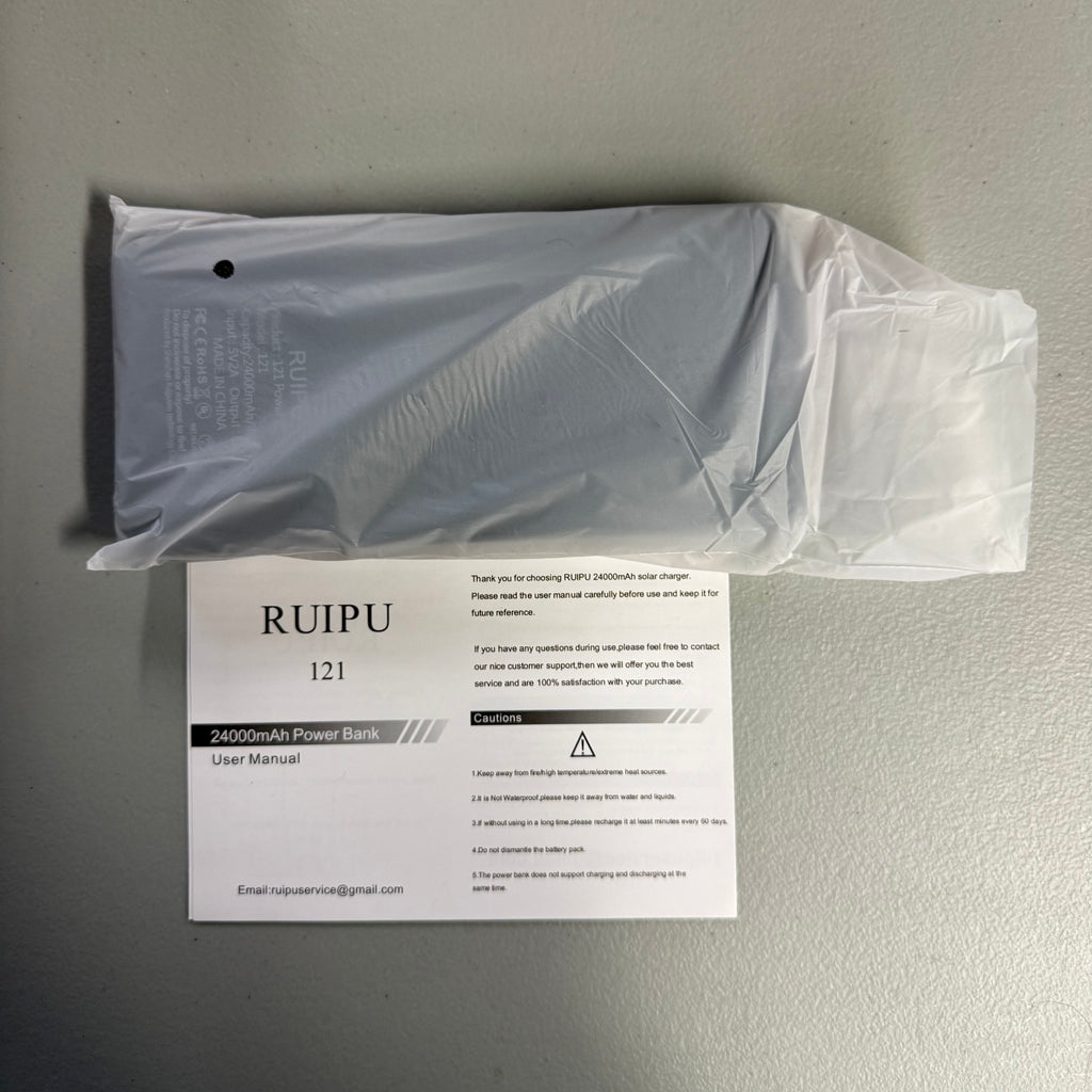 RUIPU 24000mAh Power Bank Model 121 - Portable Charger - Open Box Like New