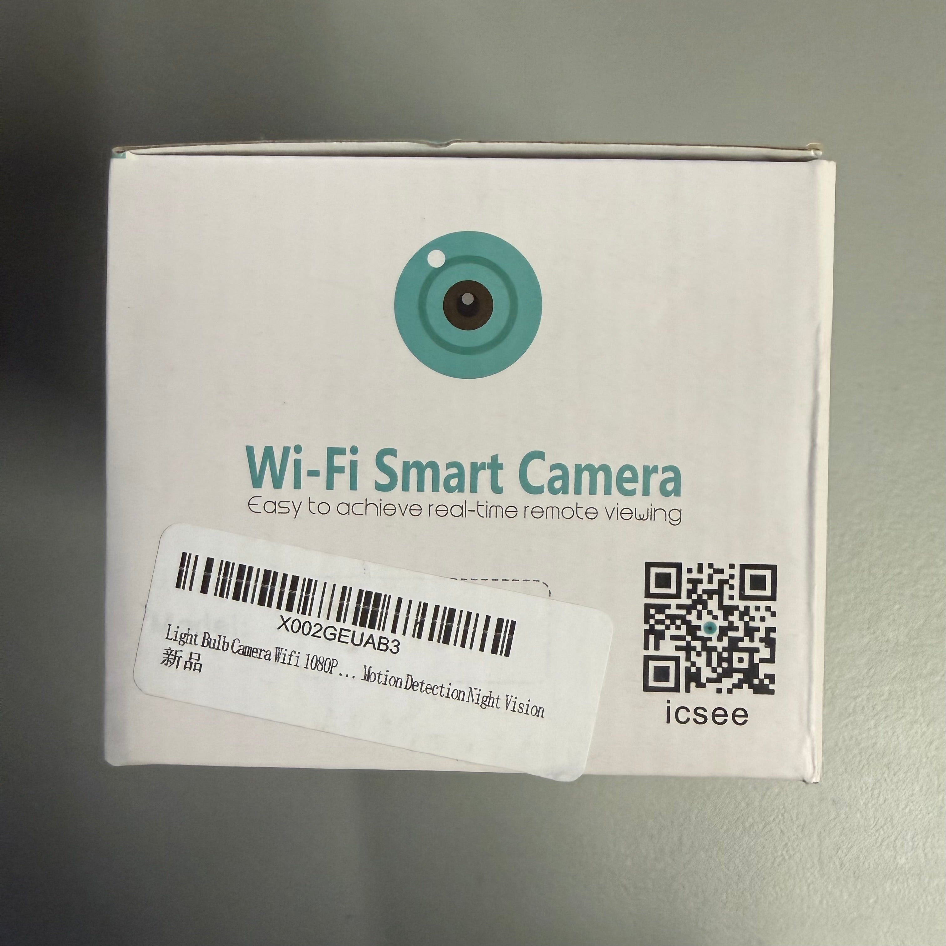 Wi-Fi Smart Camera Light Bulb 1080P - 2-in-1 Security Camera & LED Bulb - Open Box Like New