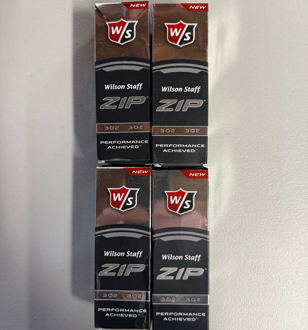 Wilson Staff ZIP Golf Balls - 12 Pack (4 Sleeves) - 302 Compression - Open Box Like New