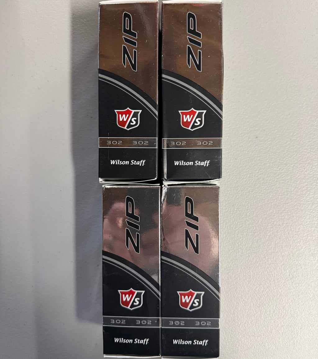 Wilson Staff ZIP Golf Balls - 12 Pack (4 Sleeves) - 302 Compression - Open Box Like New