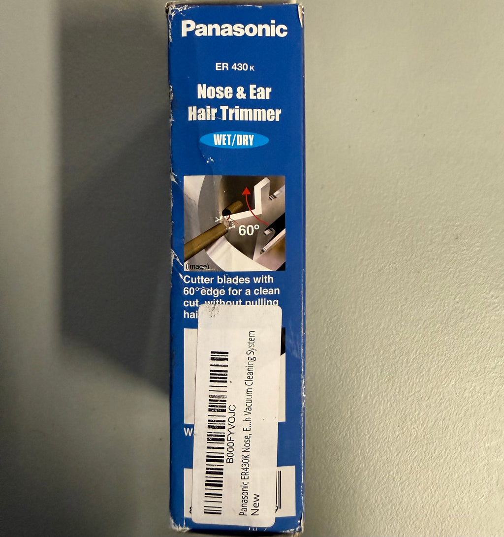 Panasonic ER430K Nose & Ear Hair Trimmer - Wet/Dry with Vacuum System - Open Box Like New
