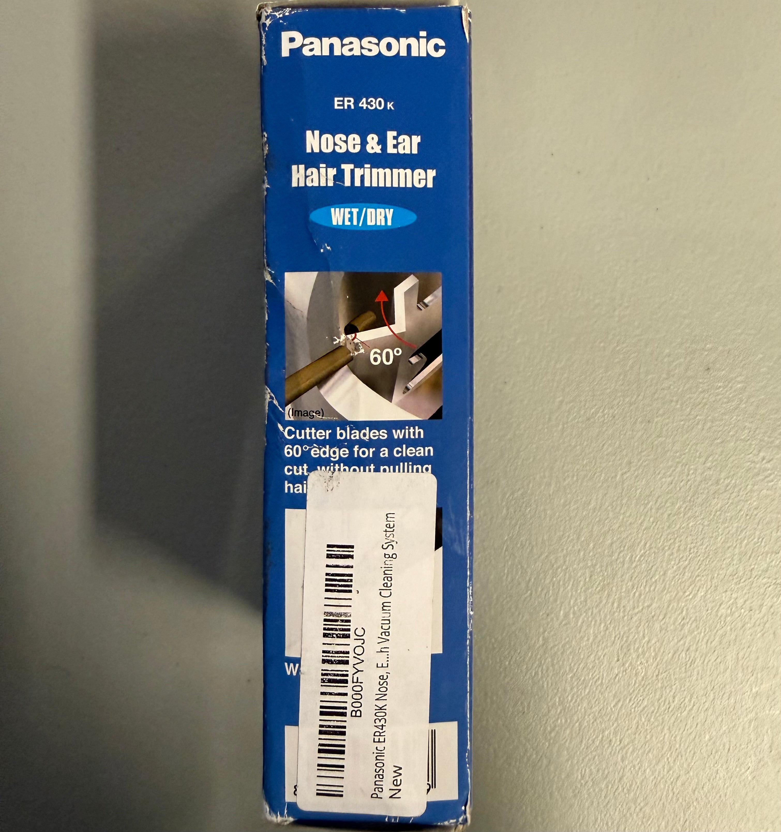 Panasonic ER430K Nose & Ear Hair Trimmer - Wet/Dry with Vacuum System - Open Box Like New