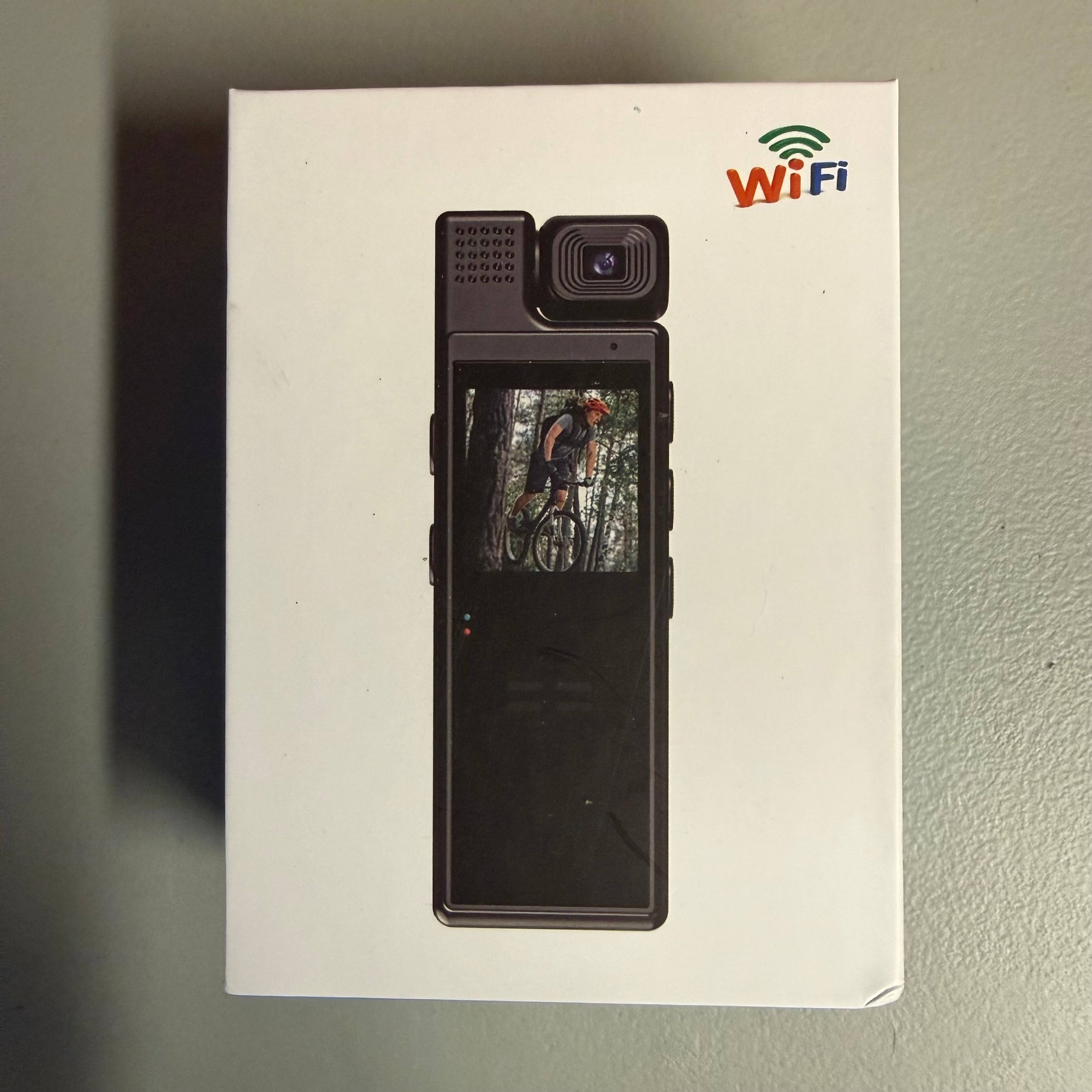 Mini Body Camera with WiFi - 1.3" LCD Night Vision Wide Angle - Open Box Like New