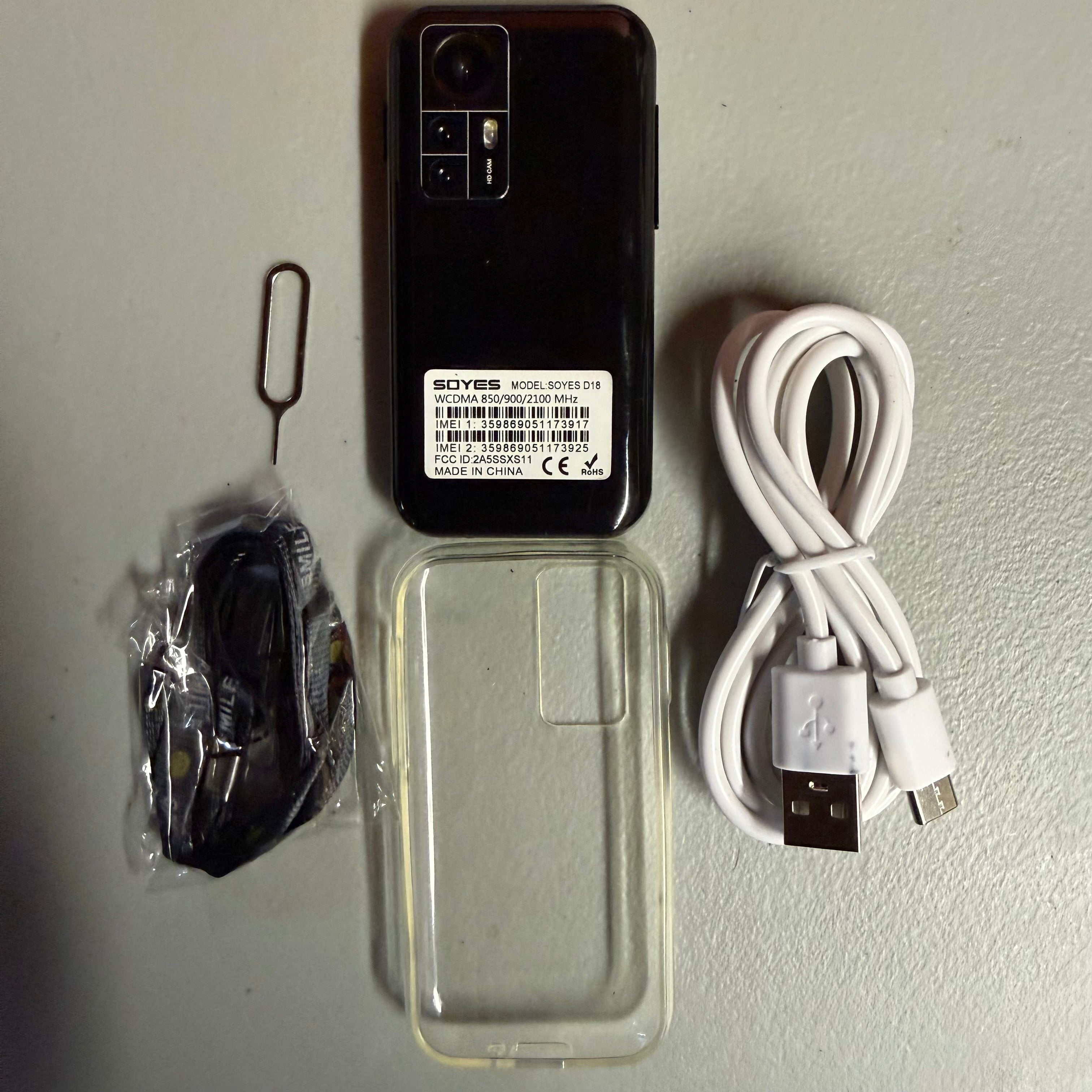 SOYES D18 Mini Android Smartphone - Dual SIM Unlocked 3G - Open Box Like New