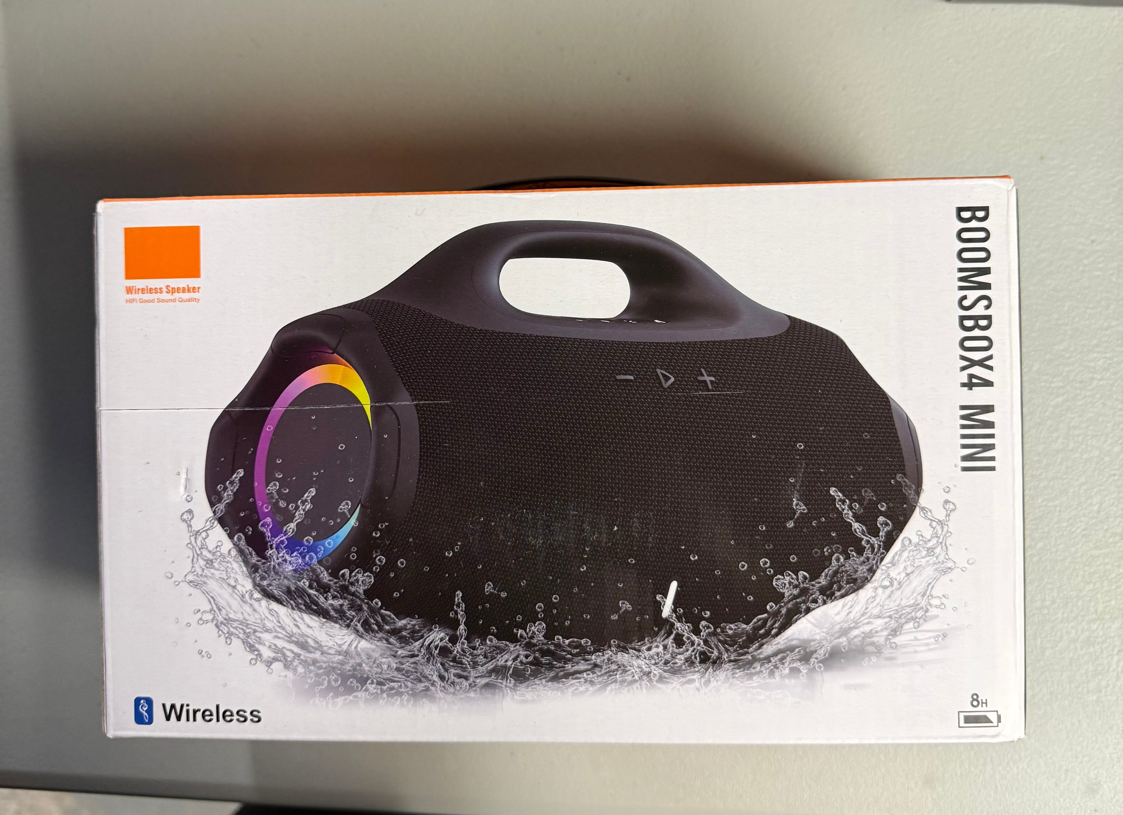 Boomsbox4 Mini Wireless Bluetooth Speaker - Portable with TWS Pairing & 8H Battery - Open Box Like New
