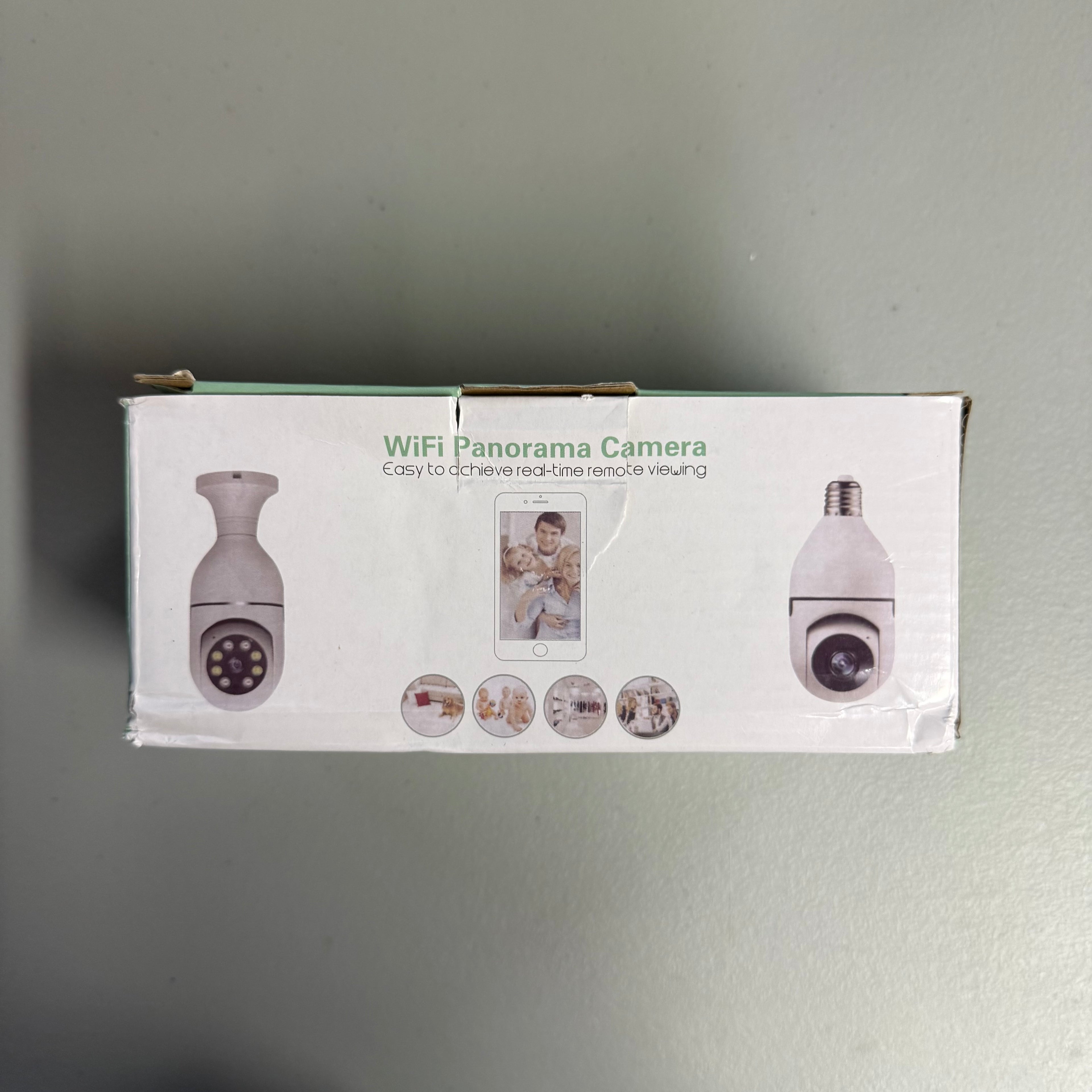 WiFi Panorama Camera Light Bulb X55 - 360° Security Camera with Night Vision - Open Box Like New
