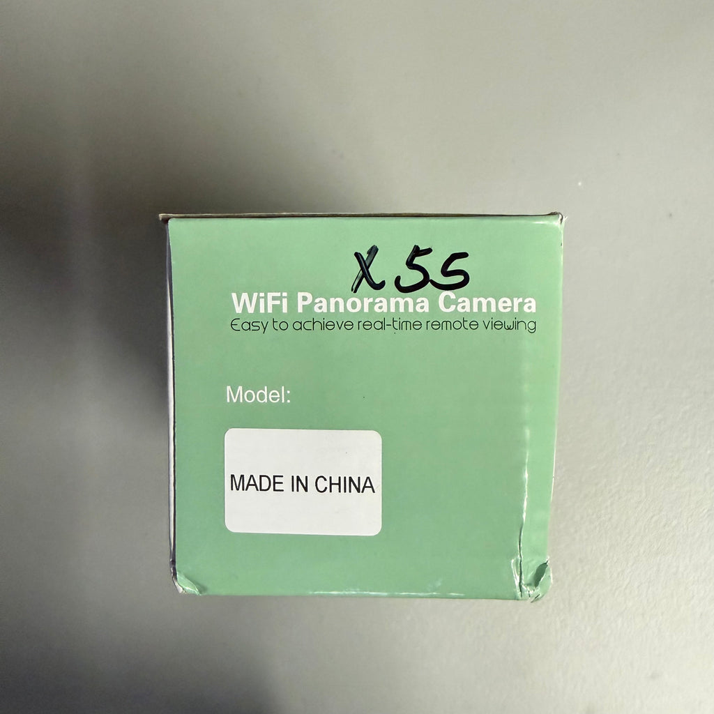 WiFi Panorama Camera Light Bulb X55 - 360° Security Camera with Night Vision - Open Box Like New