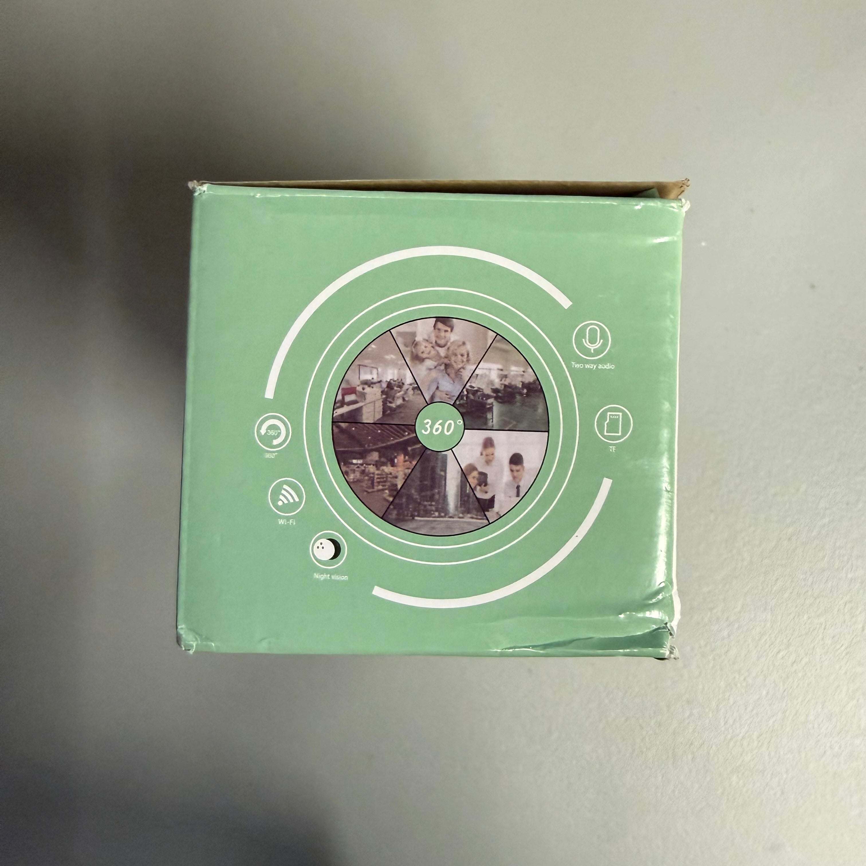 WiFi Panorama Camera Light Bulb X55 - 360° Security Camera with Night Vision - Open Box Like New