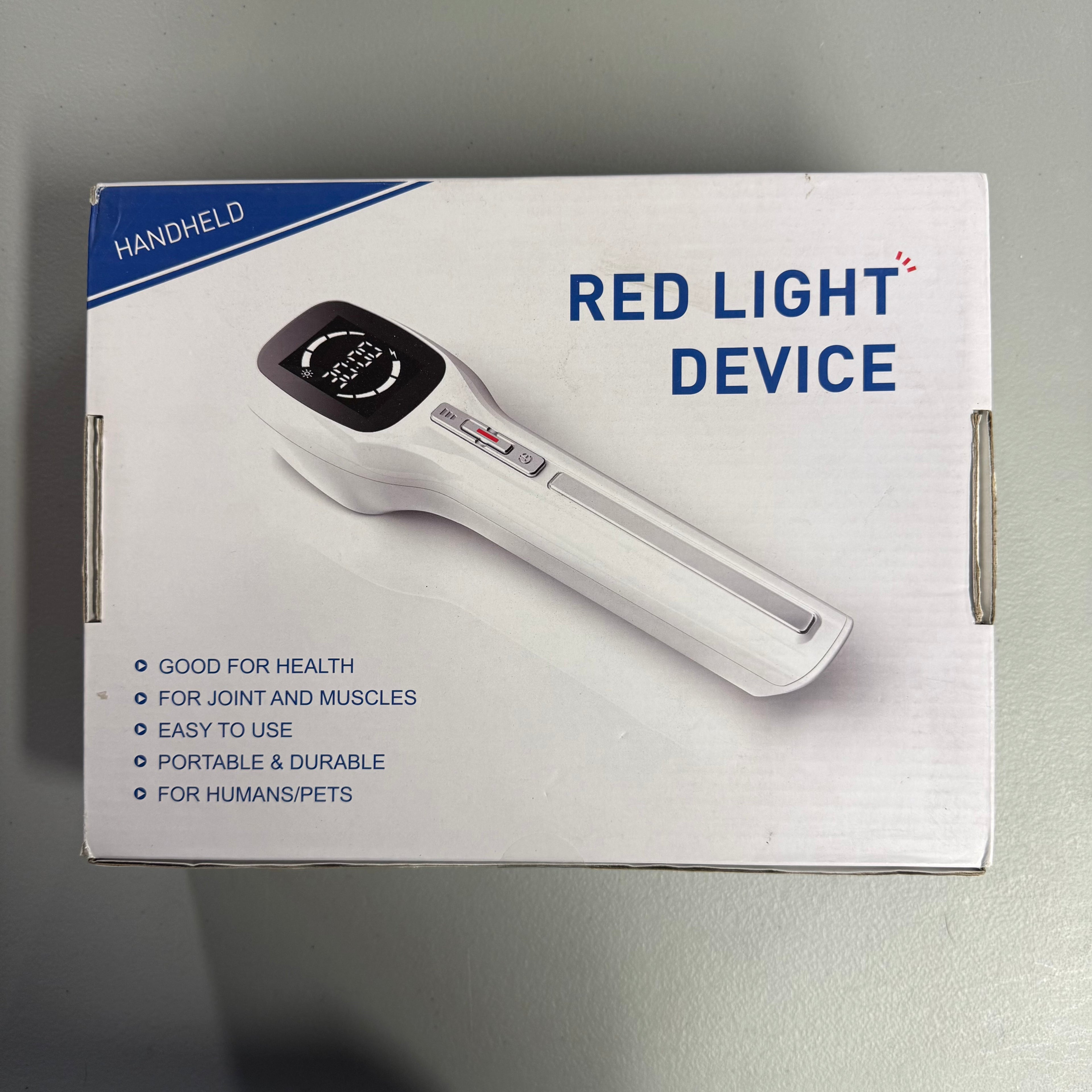 Red Light Therapy Device - Handheld Pain Relief for Joints & Muscles - Open Box Like New