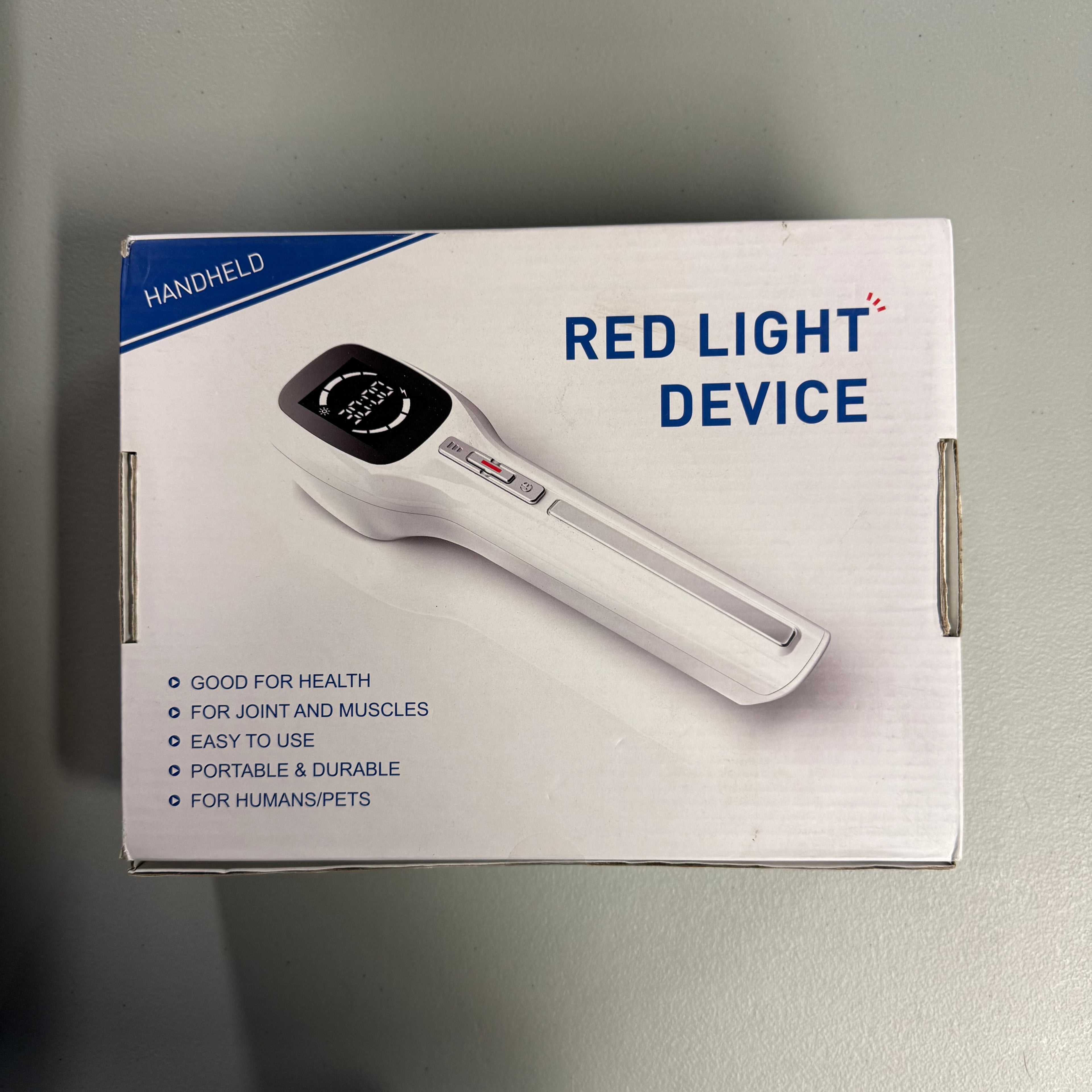 Red Light Therapy Device - Handheld Pain Relief for Joints & Muscles - Open Box Like New
