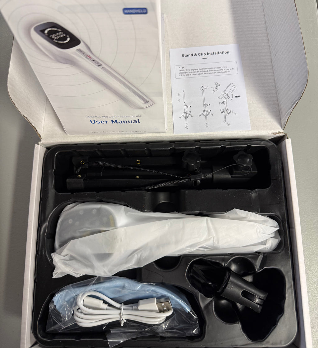 Red Light Therapy Device - Handheld Pain Relief for Joints & Muscles - Open Box Like New