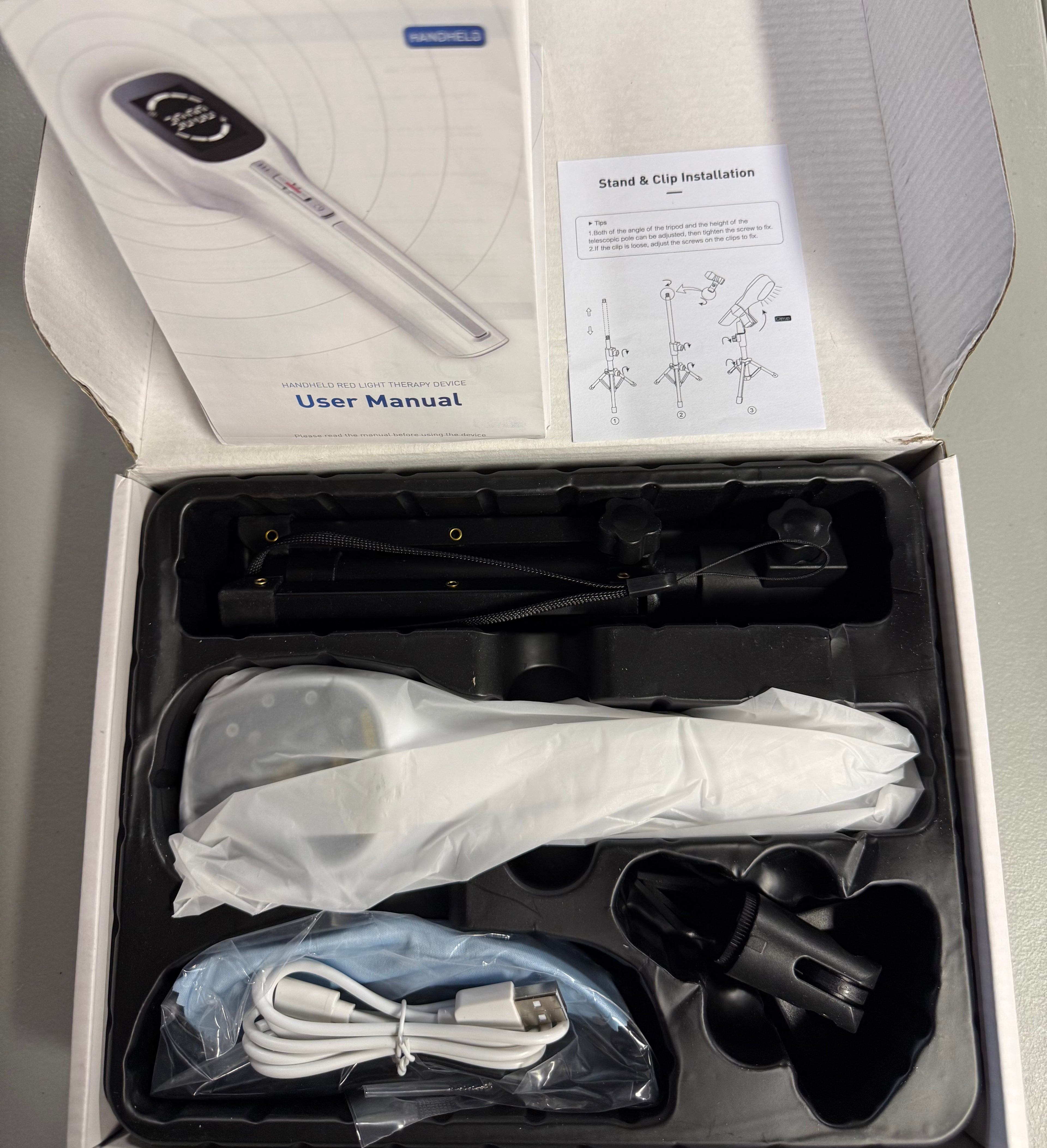 Red Light Therapy Device - Handheld Pain Relief for Joints & Muscles - Open Box Like New