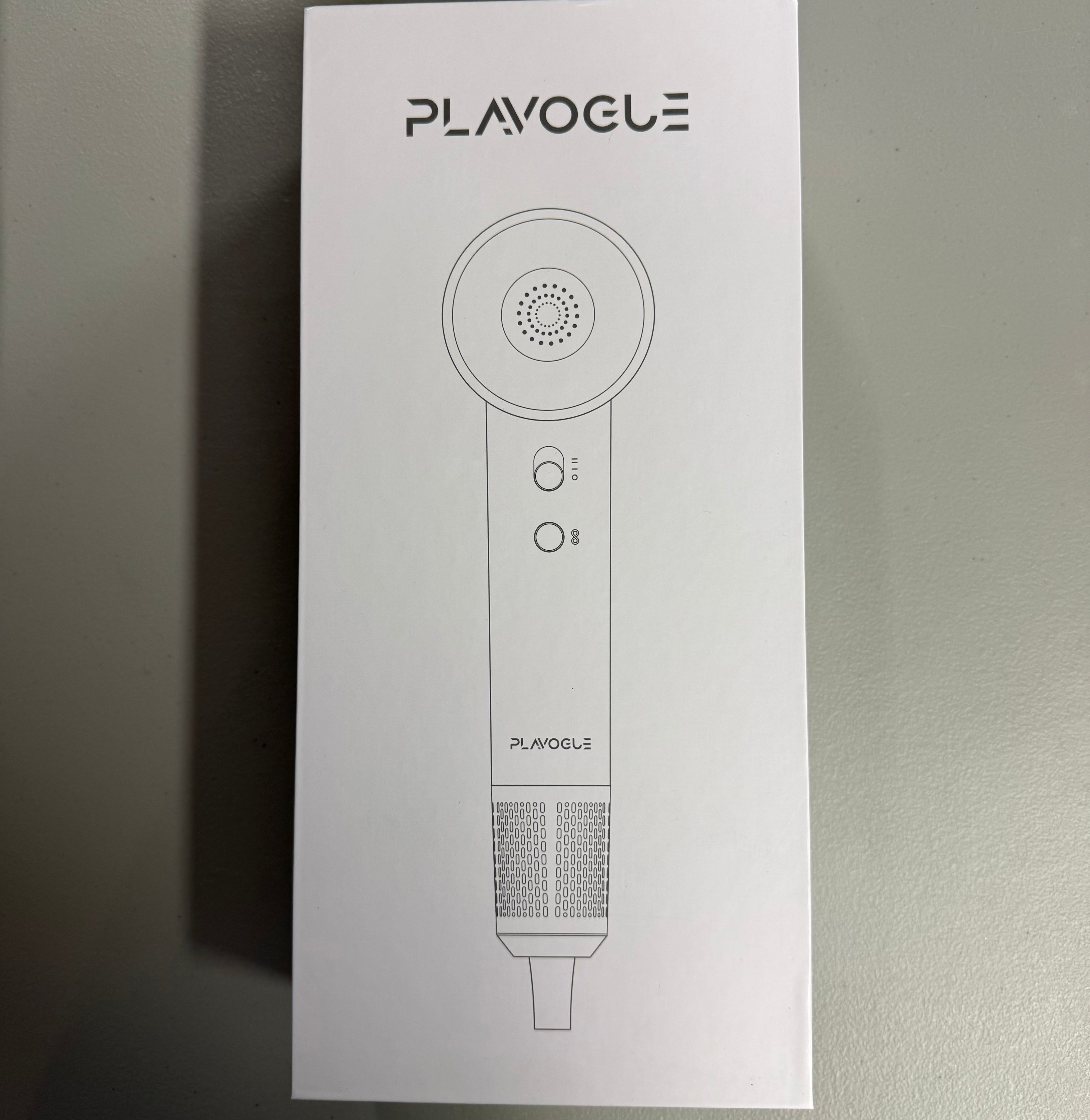 PLAVOGUE High Speed Hair Dryer - Professional Ionic Blow Dryer with Diffuser - Open Box Like New